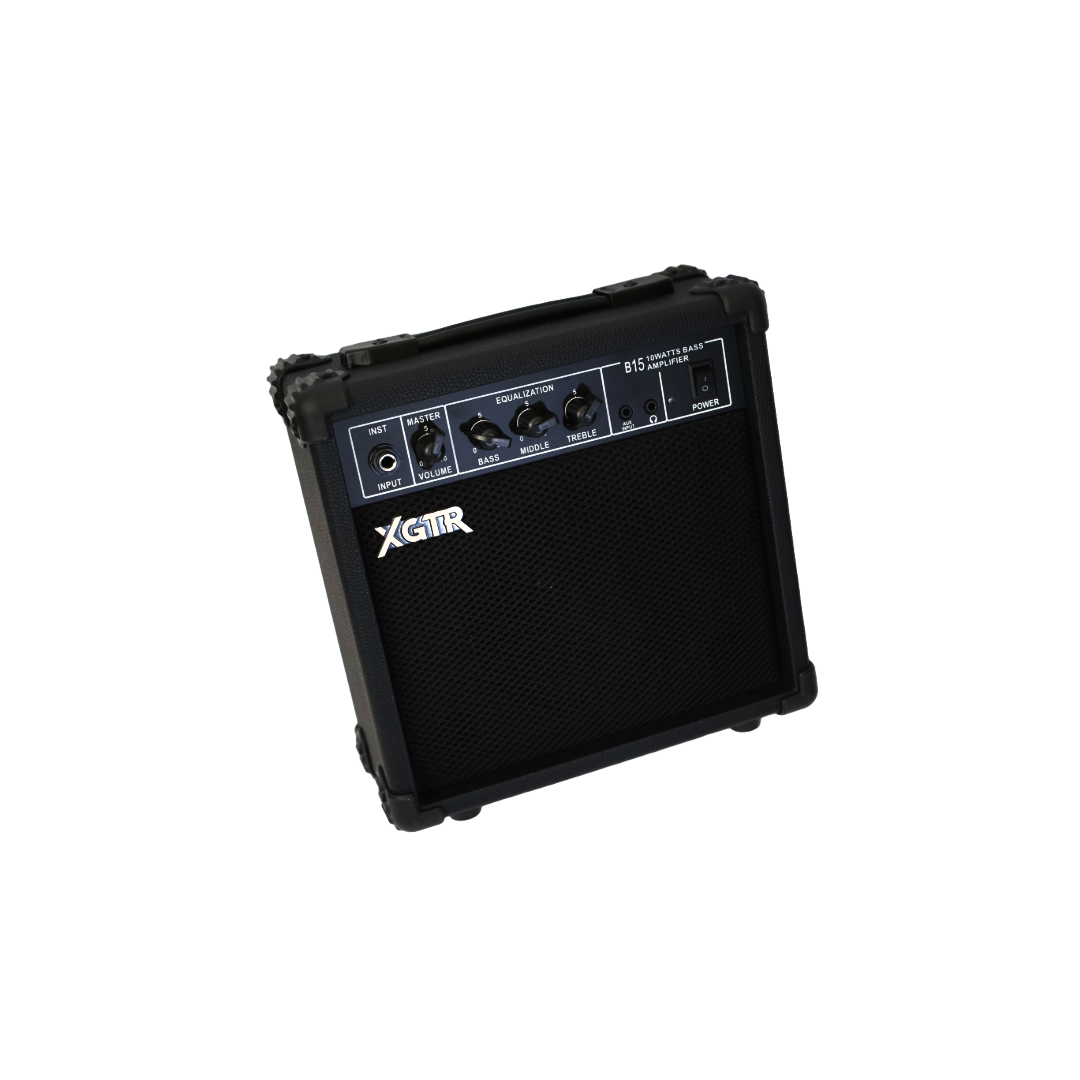 PACK BAJO ELÉCTRICO XGTR JAZZ SUNBURST JB100 SB AMP 15W - 3