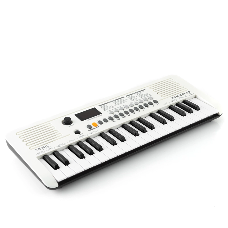TECLADO MUSICAL PIANO 37 NOTAS TON-COLOR WHITE TONIC - 2
