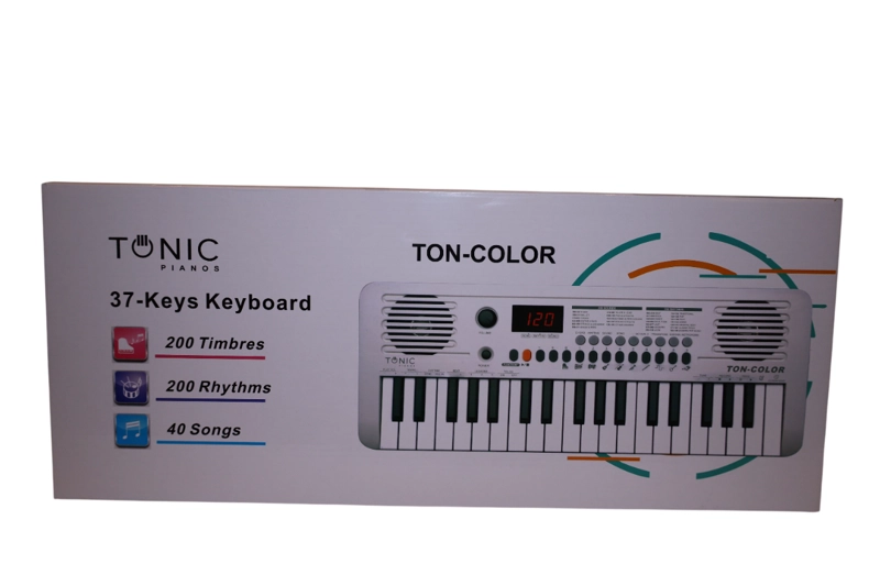 TECLADO MUSICAL PIANO 37 NOTAS TON-COLOR WHITE TONIC - 8