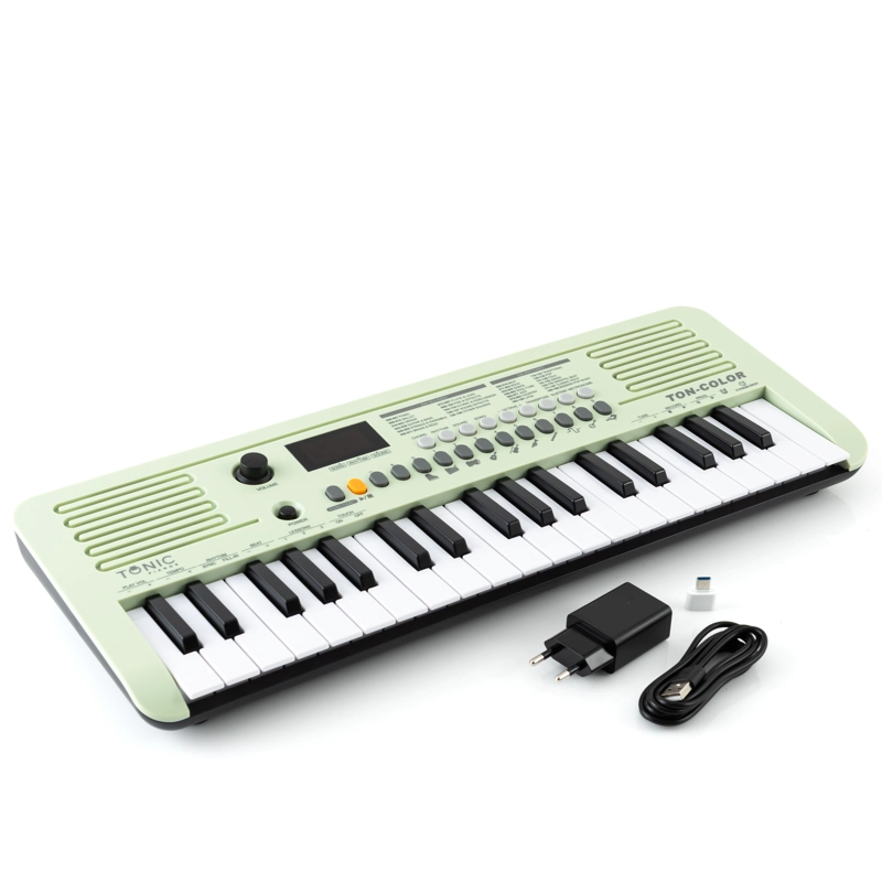 TECLADO MUSICAL PIANO 37 NOTAS TON-COLOR GREEN TONIC - 1