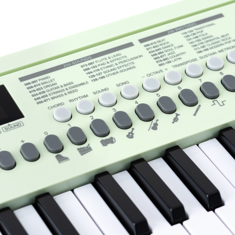TECLADO MUSICAL PIANO 37 NOTAS TON-COLOR GREEN TONIC - 3