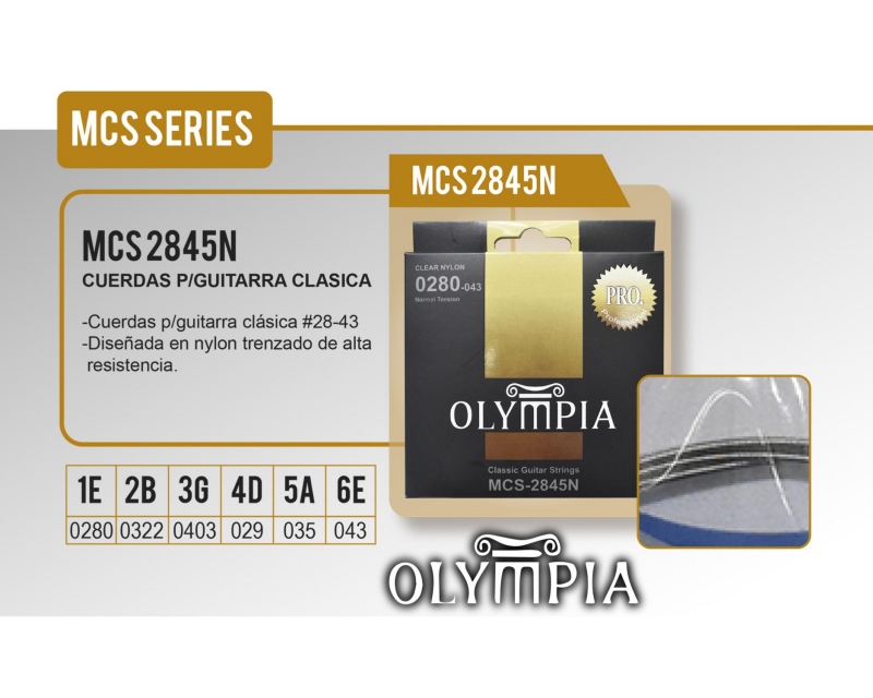 CUERDA GUITARRA CLASICA MCS 2845N OLYMPIA - 2