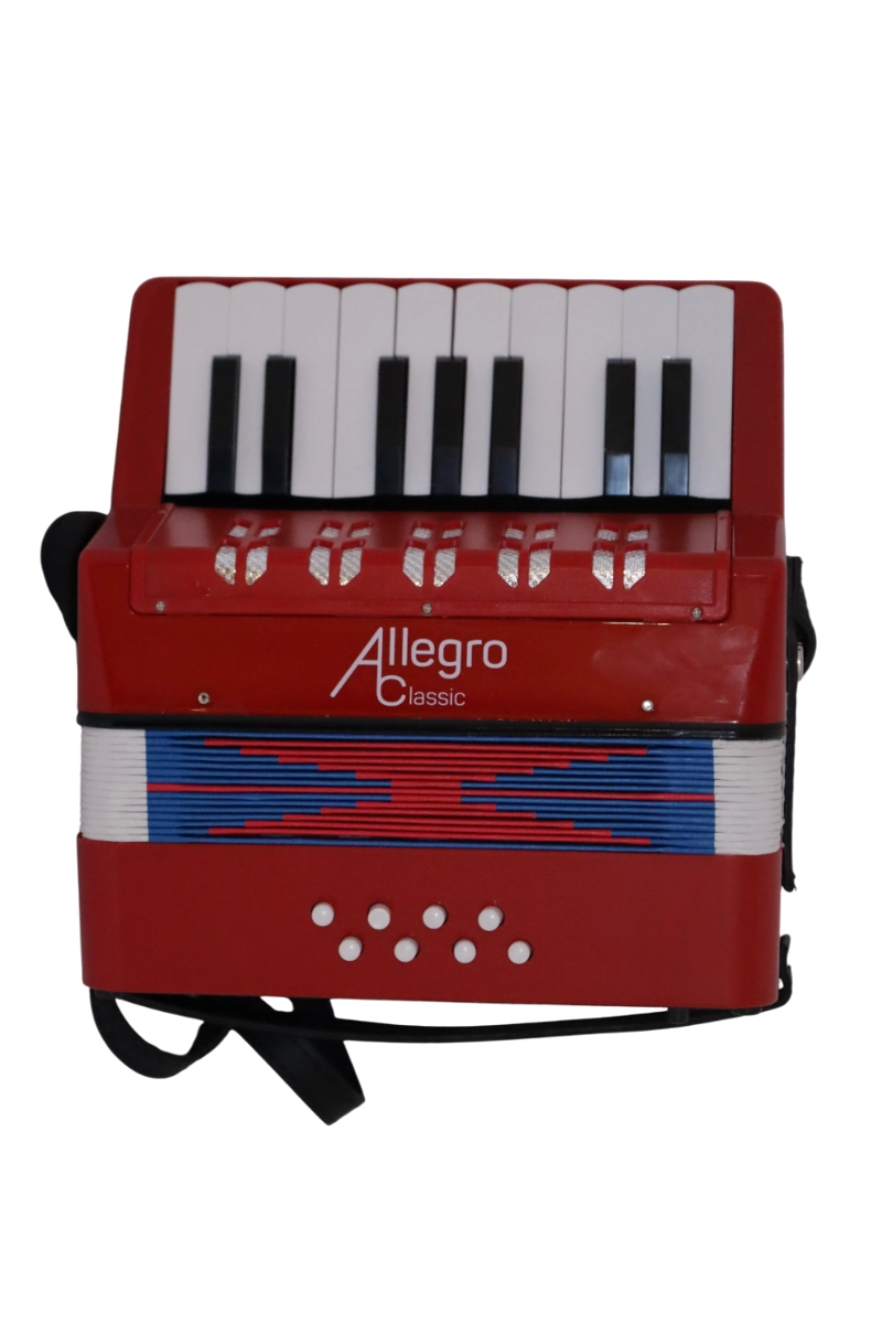 ACORDEON DE PLASTICO 17 TECLAS 8 BAJOS ALL104-1RD ALLEGRO - 5