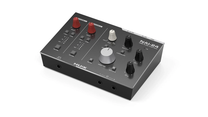 CONSOLA PODCAST MULTIPISTA PORTATIL 2 CANALES NAI-24 NUX - 2