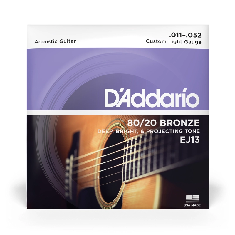 SET CUERDAS GUITARRA ACUSTICA 80/20 BLANDAS EJ13 DADDARIO - 1