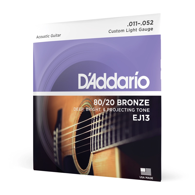 SET CUERDAS GUITARRA ACUSTICA 80/20 BLANDAS EJ13 DADDARIO - 2