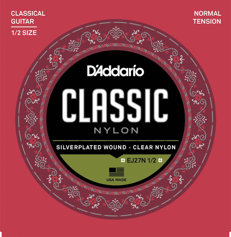 SET DE CUERDAS NYLON CLASICA1/2 N.TENSION EJ27N DADDARIO - 1