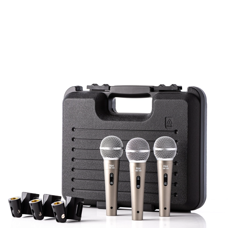 KIT MICROFONO DINAMICO UNIDIRECCIONAL DM-1500KIT ISK - 1