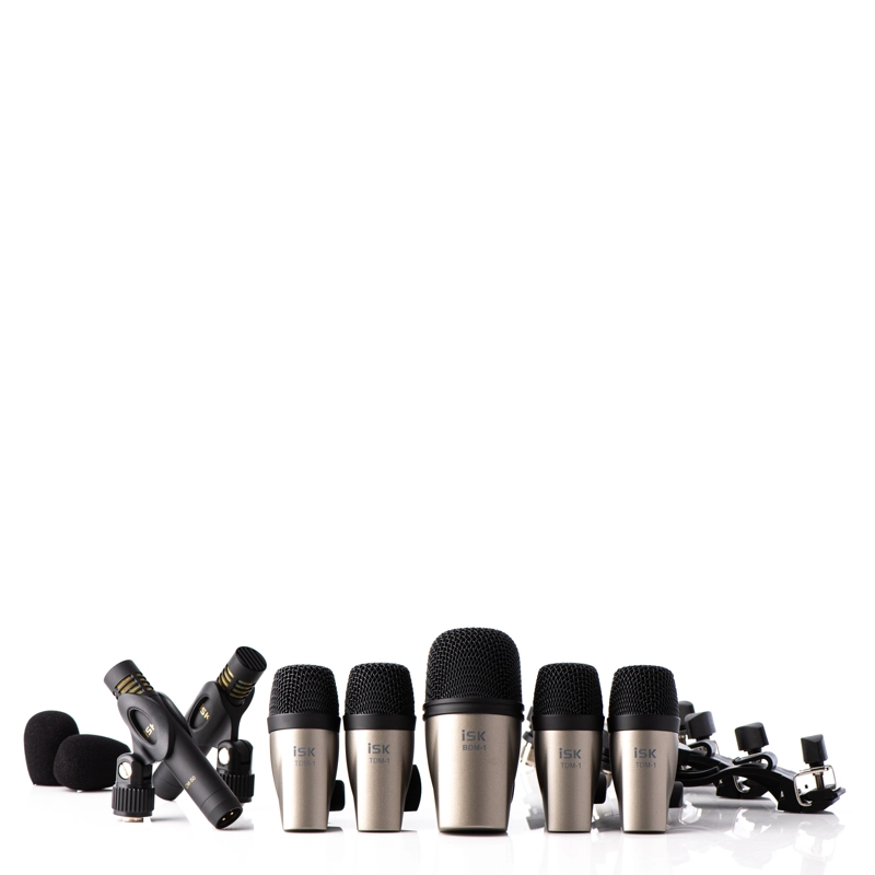 SET DE MICROFONOS PARA BATERIA 7 PIEZAS DSM-7A ISK - 2