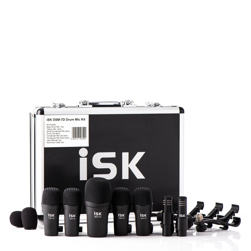 SET DE MICROFONOS PARA BATERIA PIEZAS DSM-7D ISK - 1