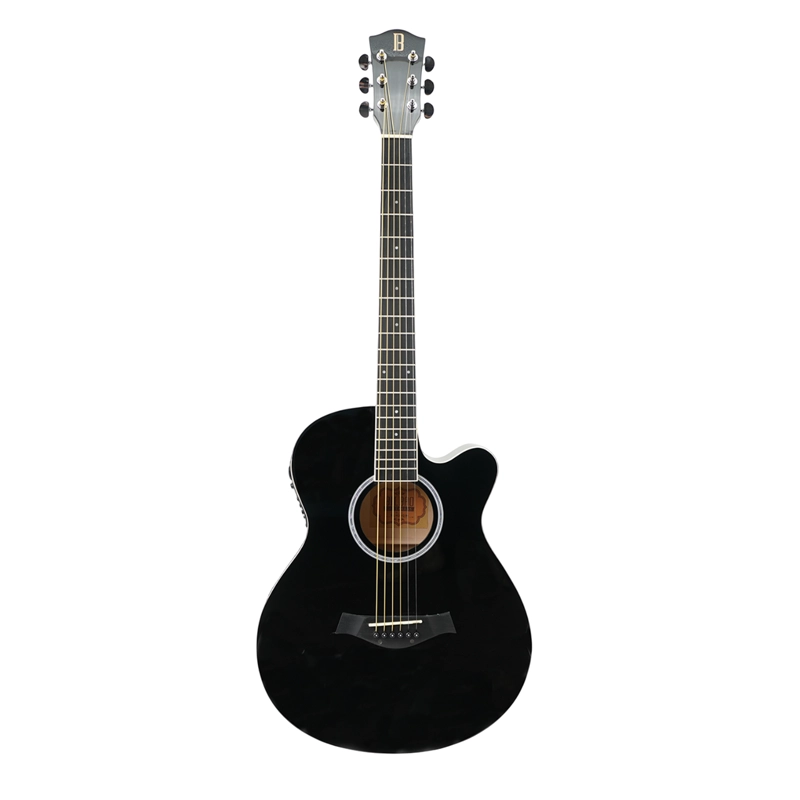 GUITARRA EQ CUERDA MET 40' BANDS GLOSSY BIL-404-EQ-BK BILBAO - 1