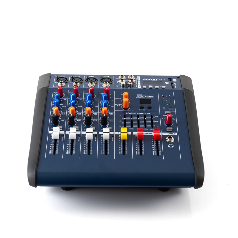 CONSOLA POWER MIXER CT-4 CH MAVI - 1