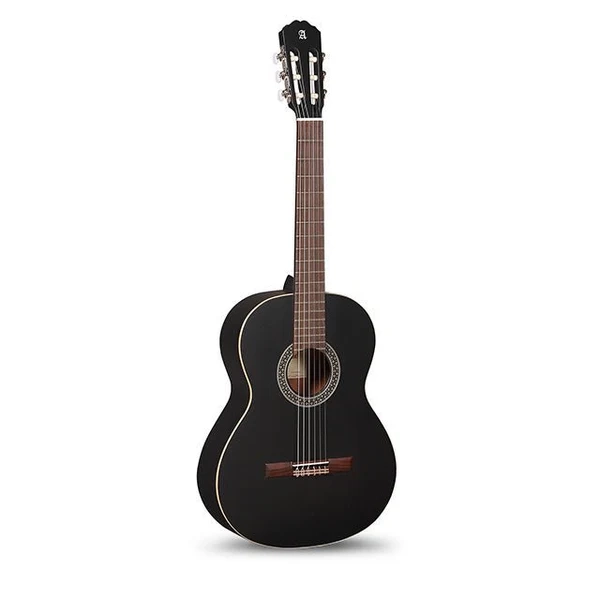 GUITARRA CLASICA 1C BLACK SATIN + FUNDA 4/4 10 MM ALHAMBRA - 1
