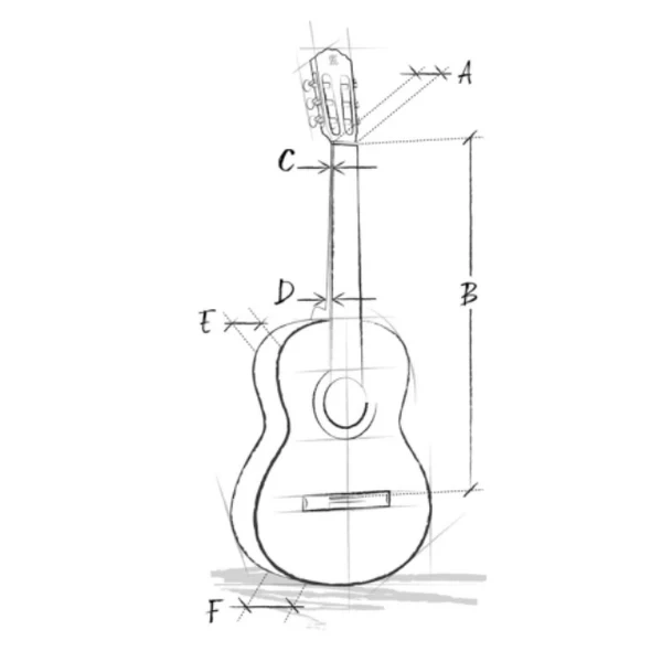 GUITARRA CLASICA 5P+FUNDA 4/4 25 MM ALHAMBRA - 4