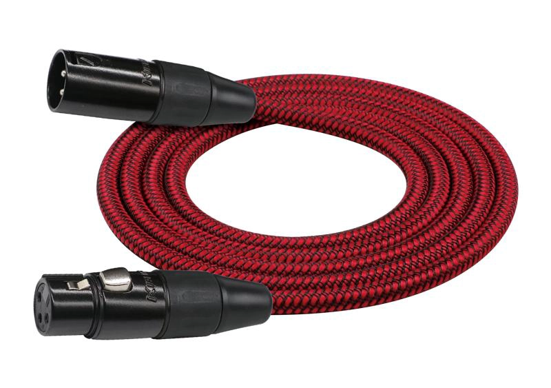 CABLE MICROFONO ESTANDAR XLR 3M ROJO MWC-270PB-3-RDA KIRLIN - 2