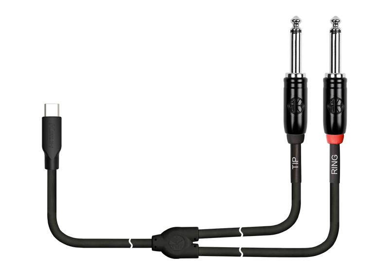 CABLE USB-C A 2 PLUG 45748 MONO 2M UY-C-392B-2 KIRLIN - 3