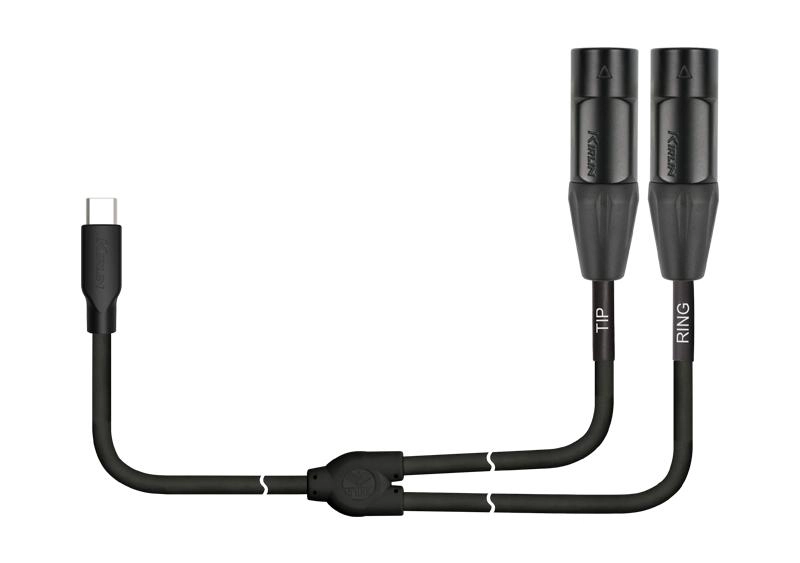CABLE USB-C A 2 XLR MACHO 3M UY-C-390XE-3 KIRLIN - 3