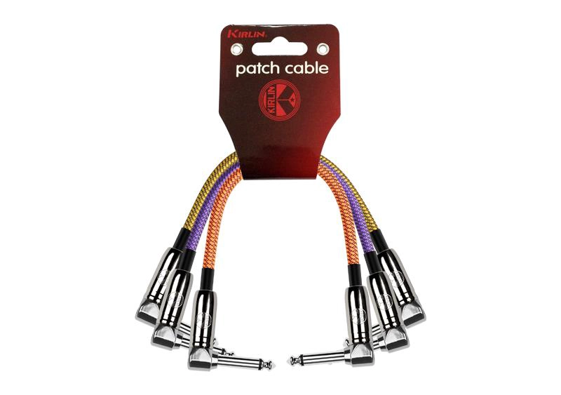 PACK 3 PATCH CABLE PEDAL 0,3M ANGULO IWC3B-203PN-0,3M - 1