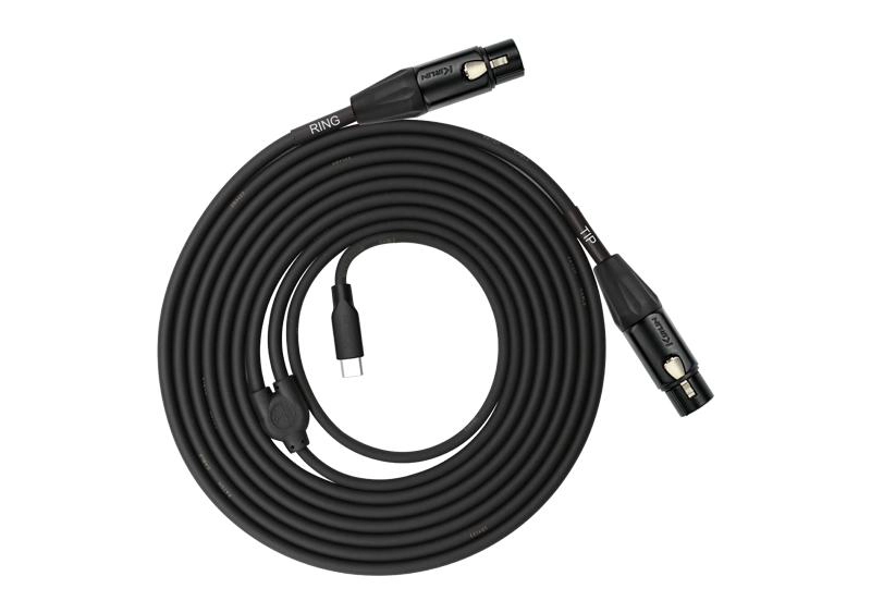CABLE USB-C A 2 XLR HEMBRA 3M UY-C-391XE-3 KIRLIN - 2