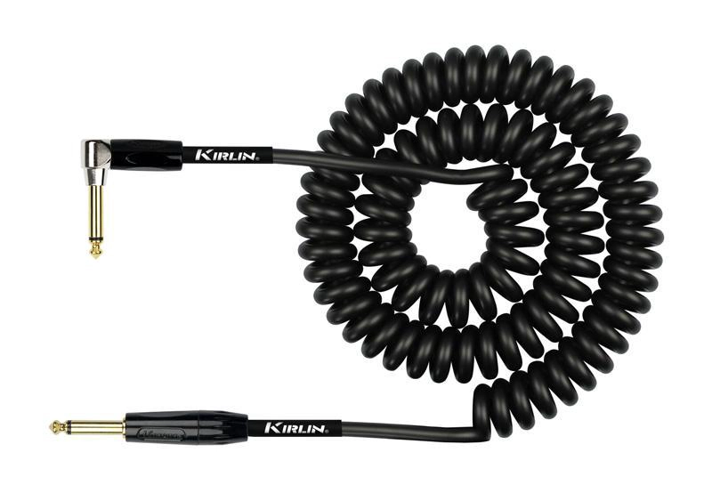 CABLE INSTRUMENTO PREMIUM COIL 10M IPK-222BFGL-10-BKE KIRLIN - 1