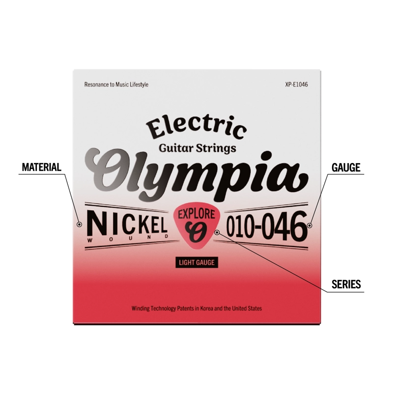 SET GUITARRA ELE CTRICA REGULAR 10-46 XP-E1046 OLYMPIA - 2