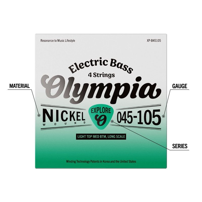 SET DE CUERDAS PARA BAJO ELE CTRICO 45-105 XP-B45105 OLYMPIA - 2