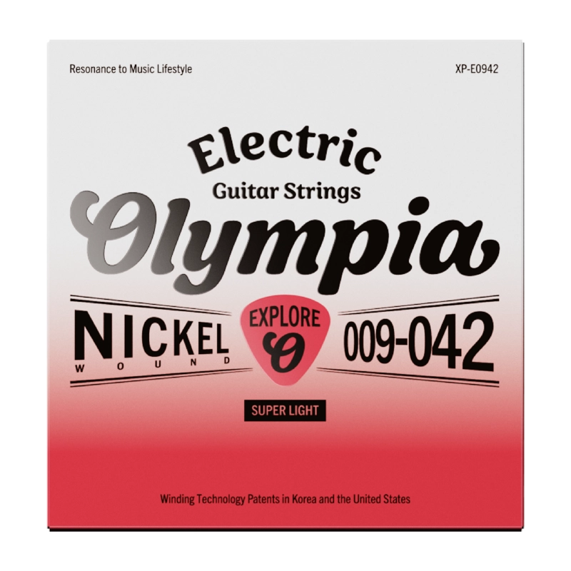 SET GUITARRA ELE CTRICA EXTRALIGHT 9-42 XP-E0942 OLYMPIA - 1