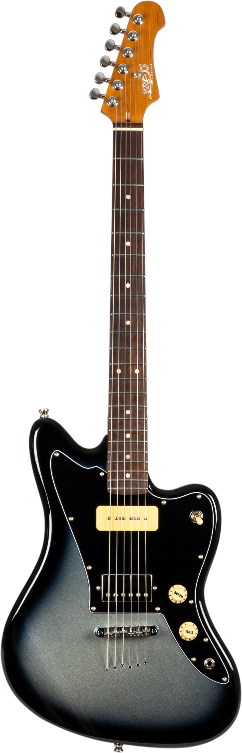 GUITARRA ELE CTRICA JJ-350 BARITONE MOONBURST JET - 1