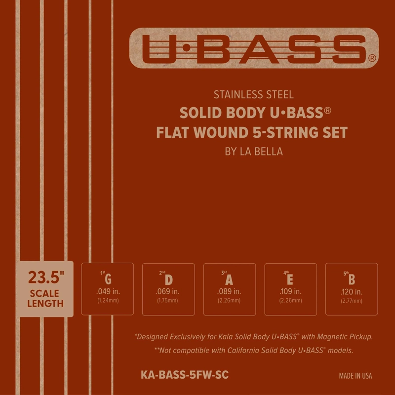 SET DE CUERDA KA-BASS-5FW-SC 5-STRING SET FLAT WOUND - 1
