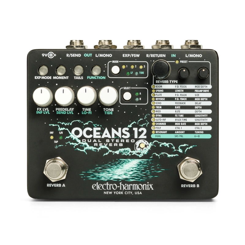 PEDAL GUITAR/BASS DUAL STEREO OCEANS12 ELECTRO HARMONIX - 1