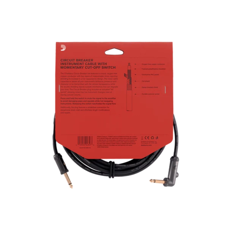 CABLE DE INSTRUMENTO PLUG 1/4' PW-AGRA-20 PLANET WAVES - 2