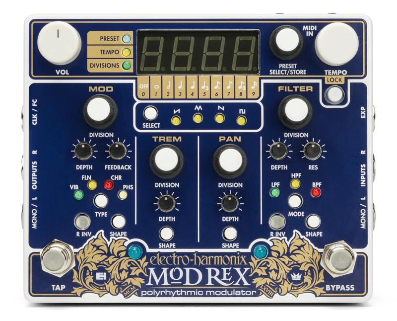 PEDAL MODULADOR POLIRITMICO MOD REX ELECTRO HARMONIX - 1