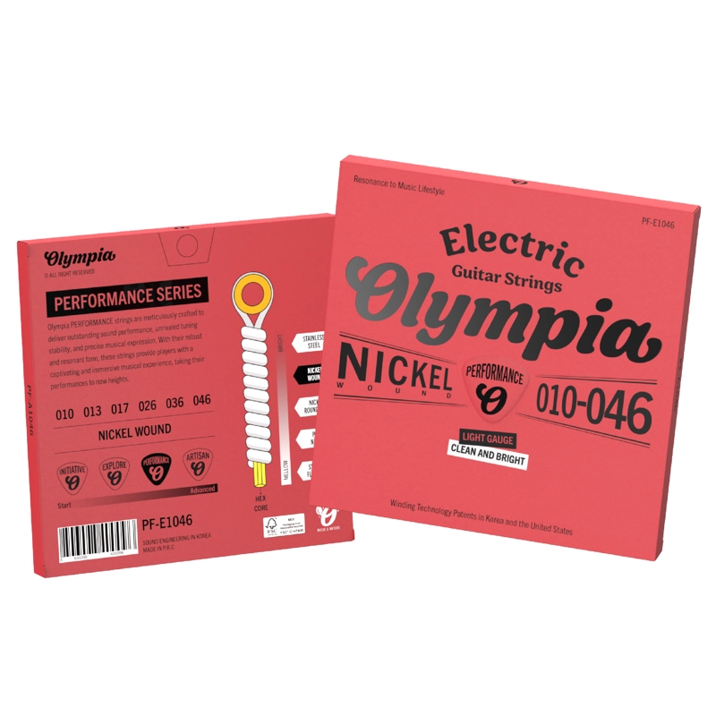 SET CUERDAS GUITARRA ELE CTRICA 010-046 PF-E1046 OLYMPIA - 2