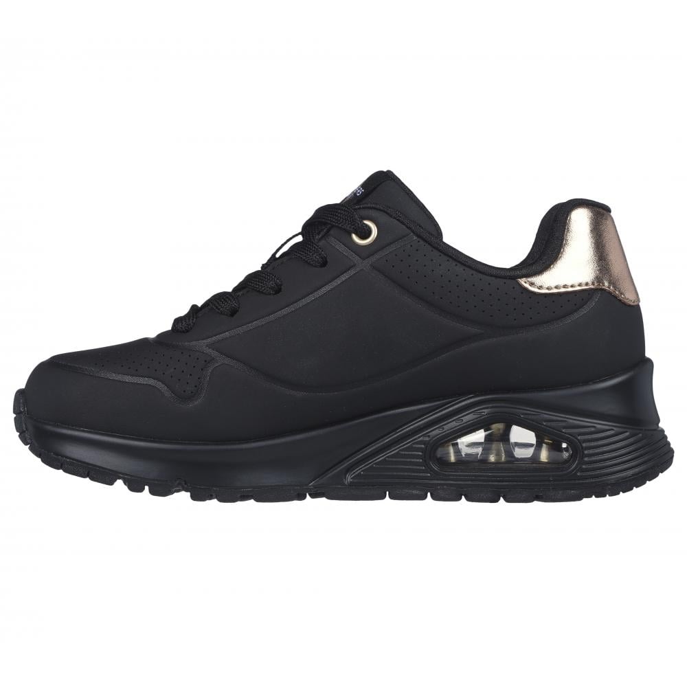 ZAPATILLA NIÑA UNO GEN1 SHIMMER AWAY NEGRO SKECHERS - 4