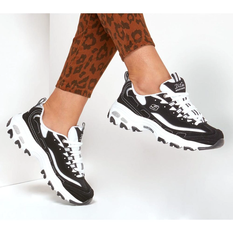 ZAPATILLA MUJER D'LITES BIGGEST FAN NEGRA SKECHERS - 1