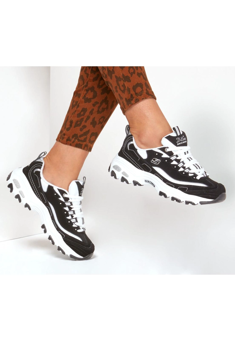 ZAPATILLA MUJER D'LITES BIGGEST FAN NEGRA SKECHERS - 2