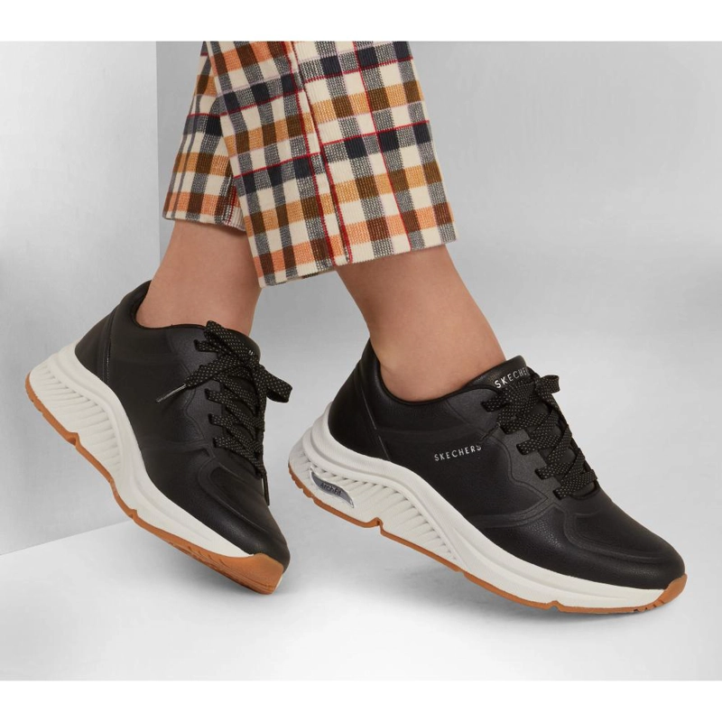 ZAPATILLAS MUJER SKECHERS URBANAS NEGRO ARCH FIT S-MILES MILE MAKERS - 2