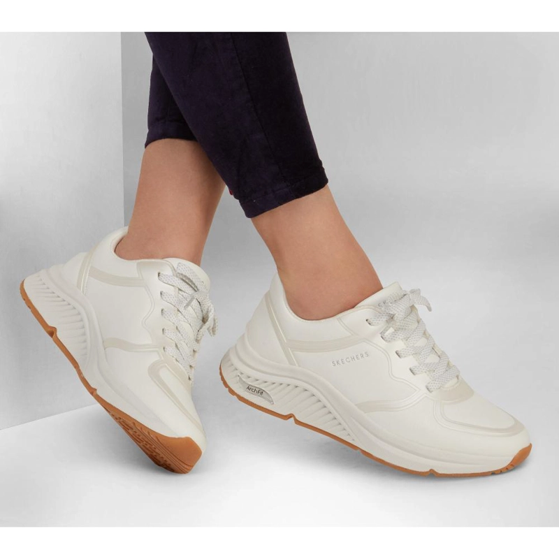 ZAPATILLAS MUJER SKECHERS URBANAS BLANCO ARCH FIT S-MILES MILE MAKERS - 2