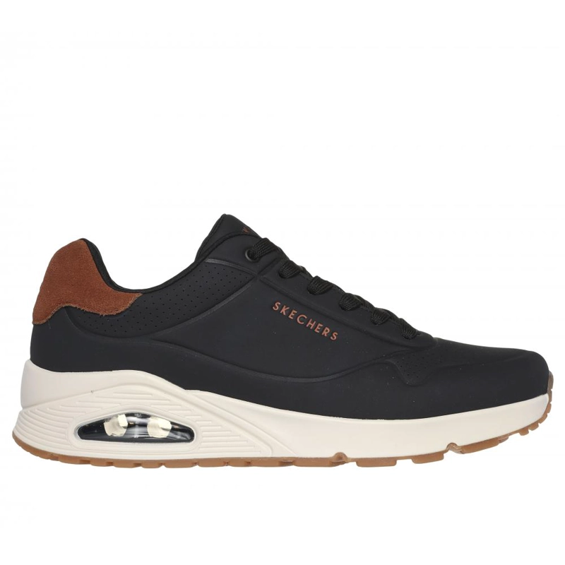 ZAPATILLA HOMBRE UNO NEGRA SKECHERS - 1