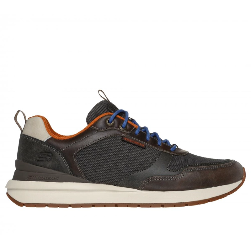 ZAPATILLAS HOMBRE SKECHERS OLIVA CUERO SUNNY DALE - 1