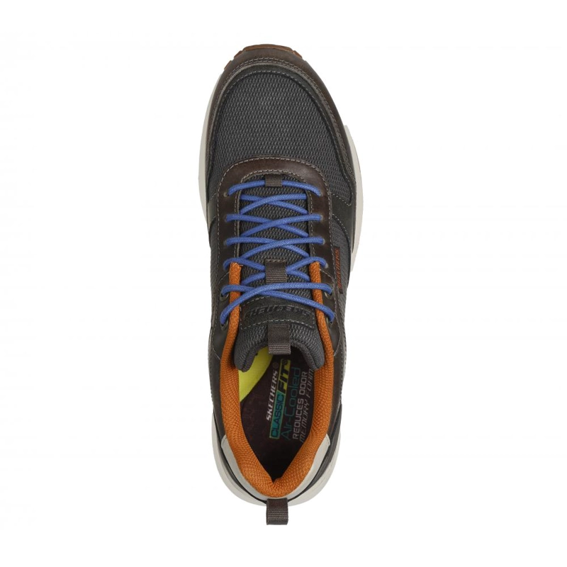 ZAPATILLAS HOMBRE SKECHERS OLIVA CUERO SUNNY DALE - 2
