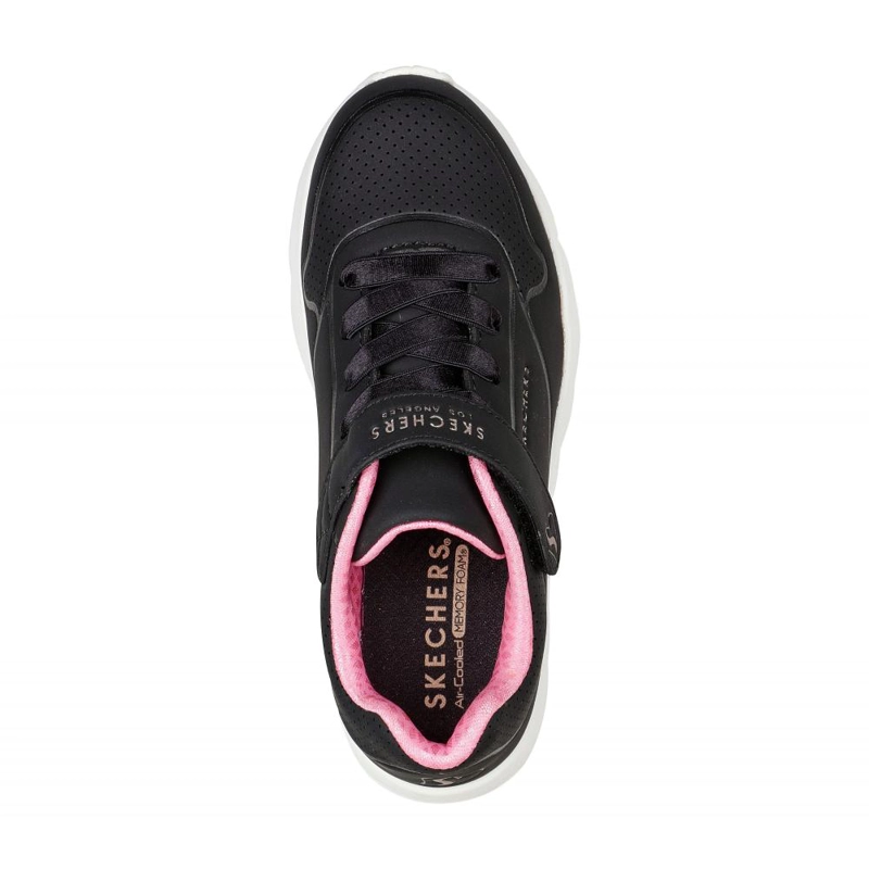 ZAPATILLA NIÑA UNO LITE NEGRO SKECHERS - 2
