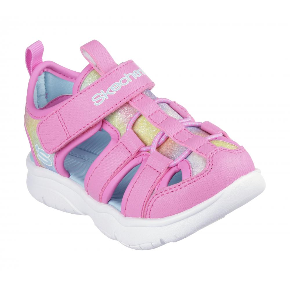 SANDALIAS NIÑA SKECHERS ROSADO FLEX SPLASH DAYLIGHT SHIMMER 303276NHPMT - 5