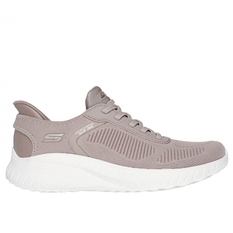 ZAPATILLA MUJER SKECHERS SLIP-INS: BOBS SQUAD CHAOS A BEIGE - 1
