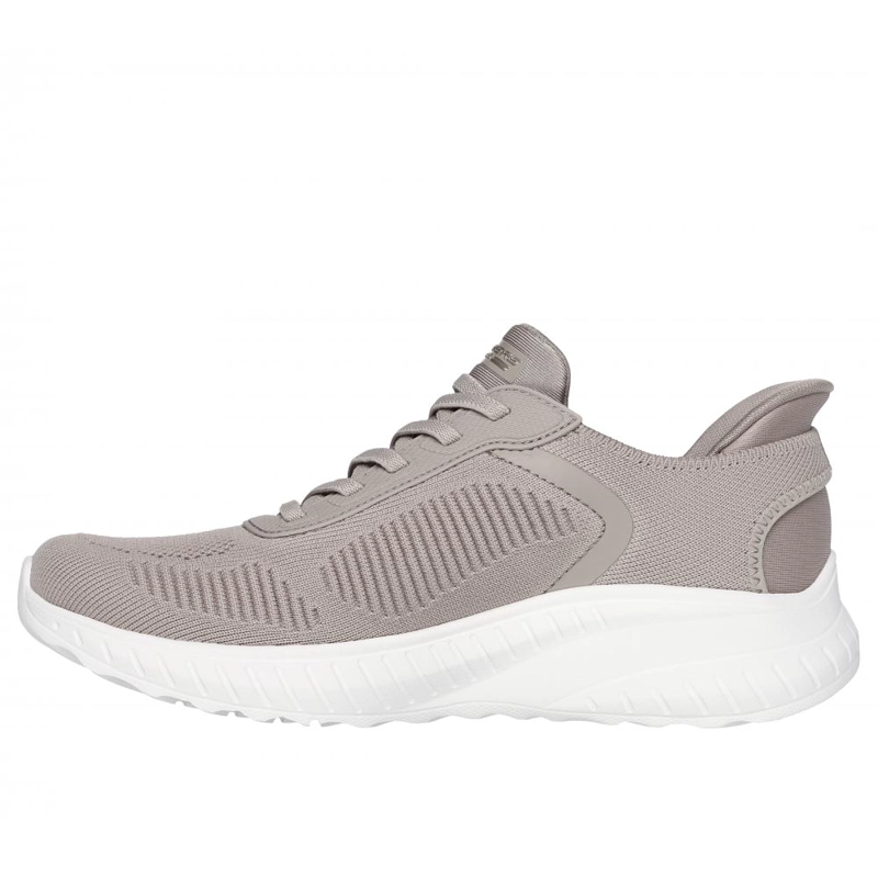 ZAPATILLA MUJER SKECHERS SLIP-INS: BOBS SQUAD CHAOS A BEIGE - 4