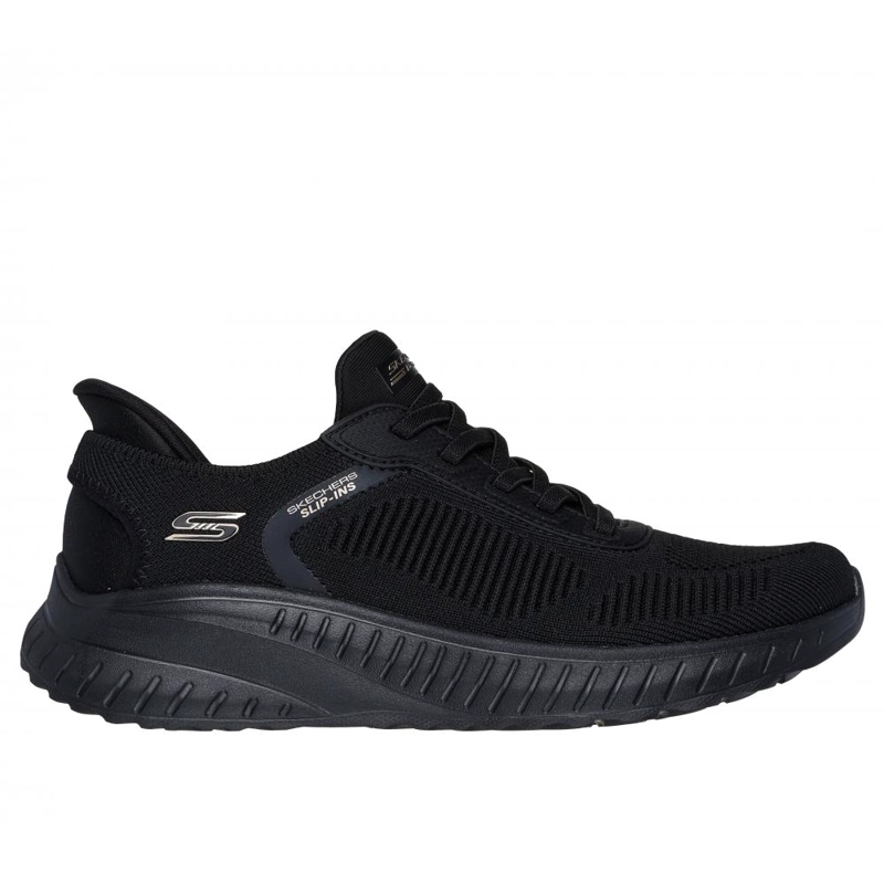 ZAPATILLA MUJER SKECHERS SLIP-INS: BOBS SQUAD CHAOS NEGRA - 1