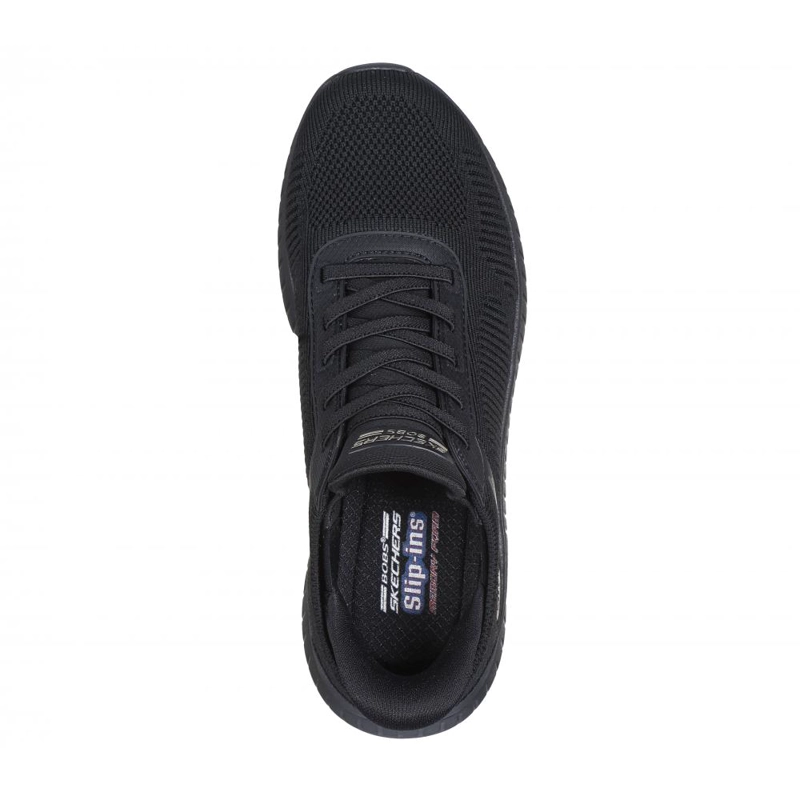 ZAPATILLA MUJER SKECHERS SLIP-INS: BOBS SQUAD CHAOS NEGRA - 2