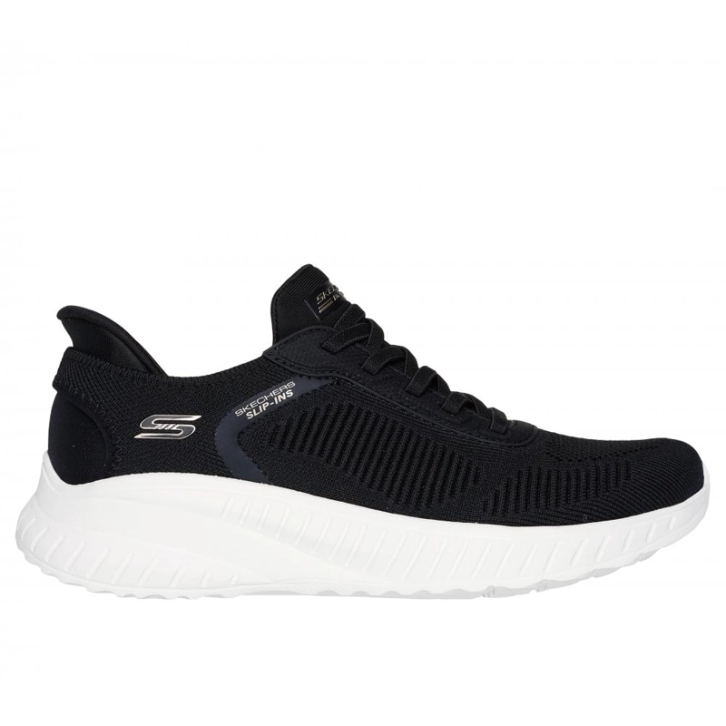 ZAPATILLA MUJER SKECHERS SLIP-INS: BOBS SQUAD CHAOS A NEGRO - 1