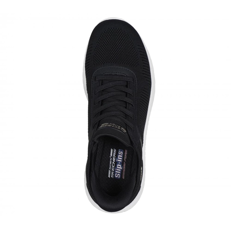 ZAPATILLA MUJER SKECHERS SLIP-INS: BOBS SQUAD CHAOS A NEGRO - 2