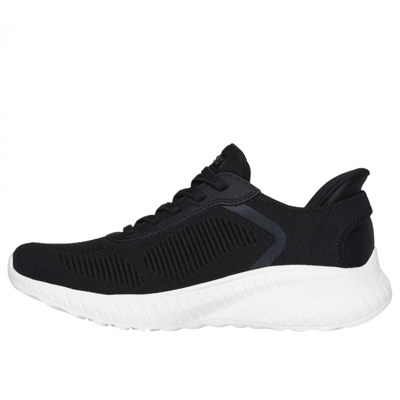 ZAPATILLA MUJER SKECHERS SLIP-INS: BOBS SQUAD CHAOS A NEGRO - 4